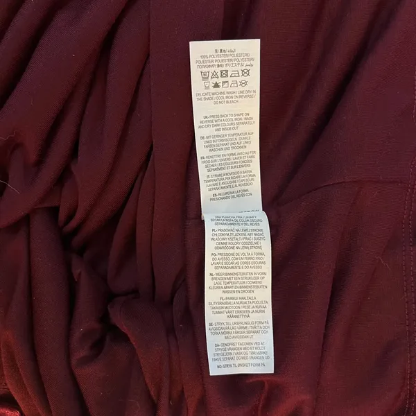 Boden Burgundy Velvet Shift Dress 16-18R Wedding Guest Holiday Classic NEW - Image 9