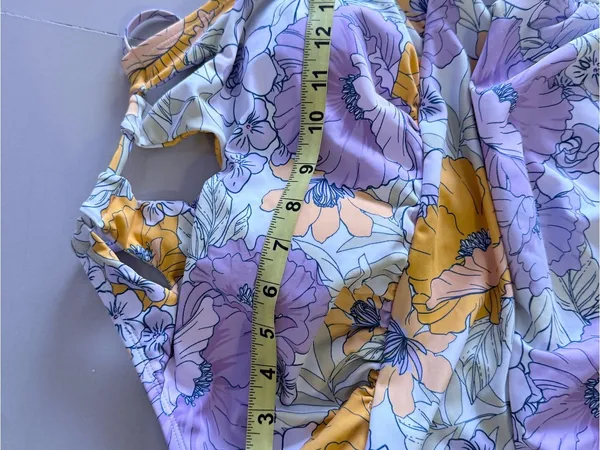 Cupshe Pastel Floral One-Piece Swimsuit in Lavender and Orange - Image 14