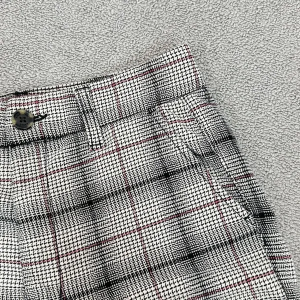American Eagle Outfitters Plaid Flannel Super High‎ Rise Skinny Trousers Beige 4 - Image 5