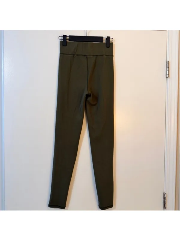 By Egreis Designer Olive Green Leggings – Women's Small (b1) - Image 2