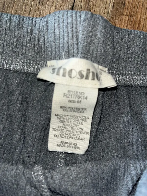 Ribbed joggers Gray Size M - Image 3