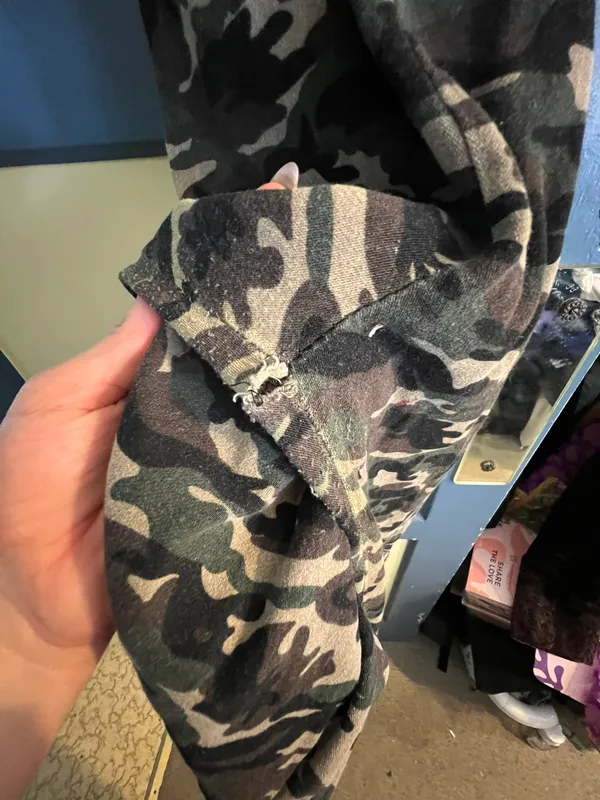Medium Army Print Stretchy Clip On Overalls - Image 6