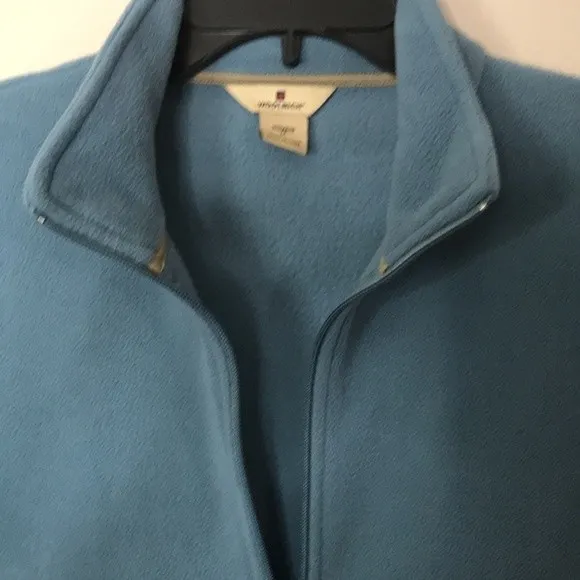 Woolrich Women's Cozy Zip Up Fleece‎ Vest Blue Size Medium - Image 5