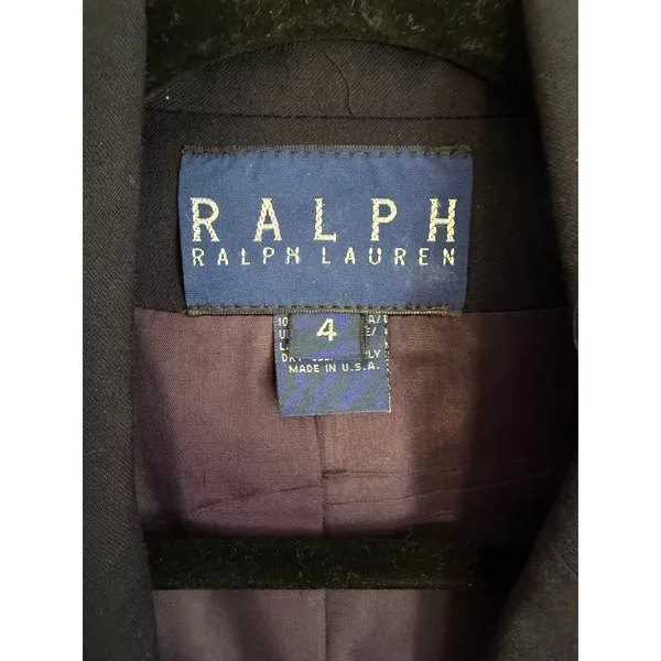 Ralph Ralph Lauren Vintage Wool Double-Breasted Blazer size 4 Read Description - Image 2