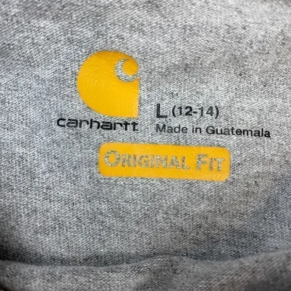 Carhartt Original Fit Long Sleeve Pocket T-Shirt Gray Size L - Image 4
