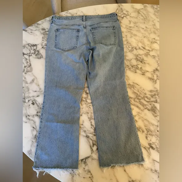 EUC J.Crew Tall 9" demi-boot crop jean in Ruby wash Sold Out Sz 28 Broken Zipper - Image 5