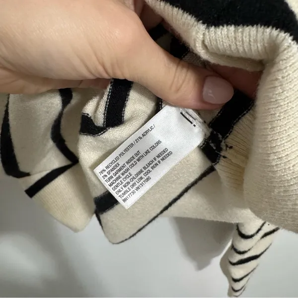 A New Day Striped button up cardigan sweater medium - Image 4