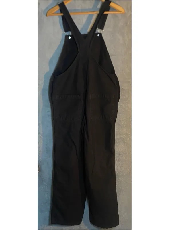Everlane Black Cotton‎ Overalls with Adjustable Straps size 2 - Image 2