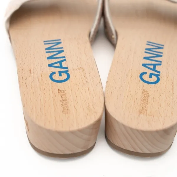 Ganni X Scholl Pescura Heel‎ Wooden Clogs - Image 10