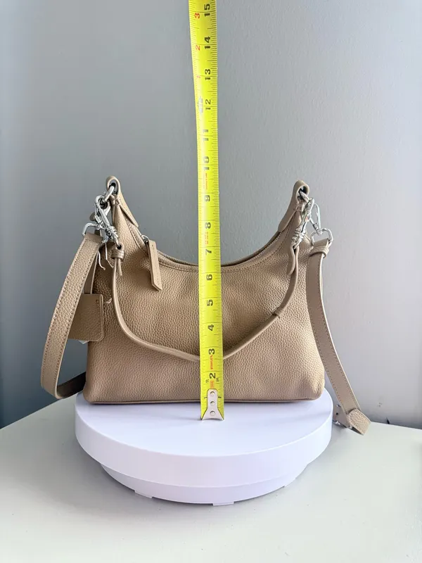 Pebbled faux Leather Hobo Bag - Image 7