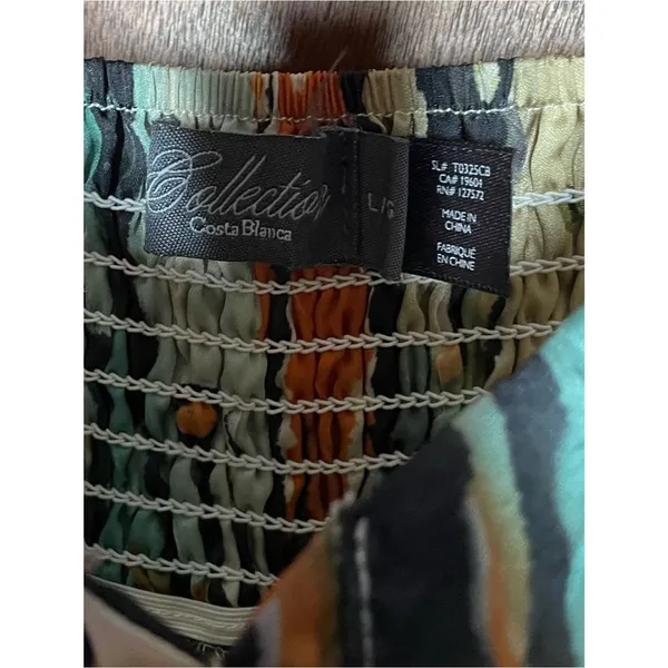 Costa Blanca Collection Maxi Slip Dress Cover Up Boho Resortwear Vacation Size L - Image 6