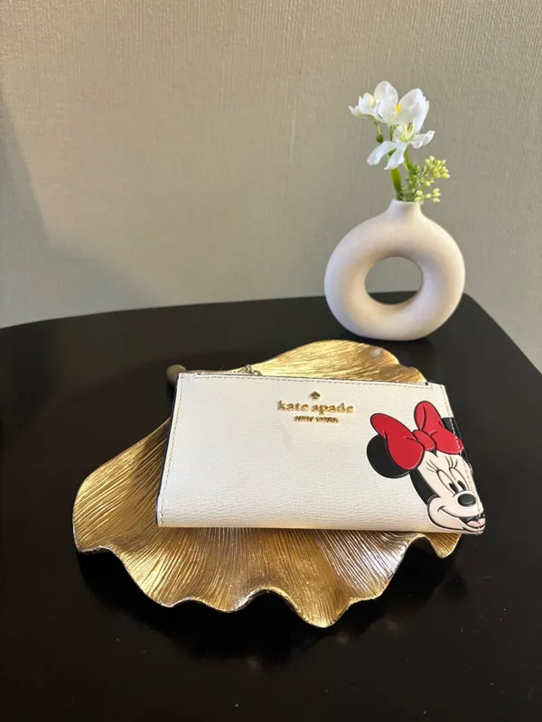 NWT Kate Spade x Disney Minnie Mouse Zip Around Continental Wallet – Rare & Cute - Image 3