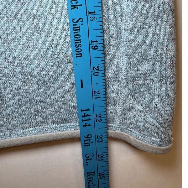 Patagonia Better Sweater 1/4 Zip Pullover‎ Womens Small Blue Heather Fleece - Image 8