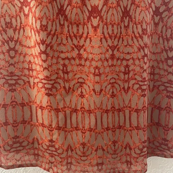 Bar III Copper Orange Racerback Mini Dress Summer Fall Boho Indie Beach Coverup - Image 4