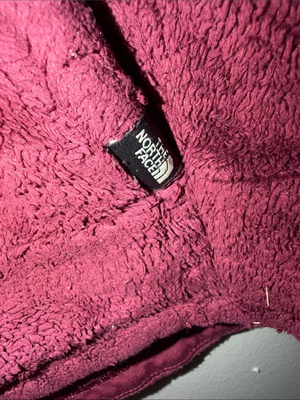 The North Face 1/4 Zip Mossbud Acadia Jacket Women's Size S Maroon Fleece - Image 5