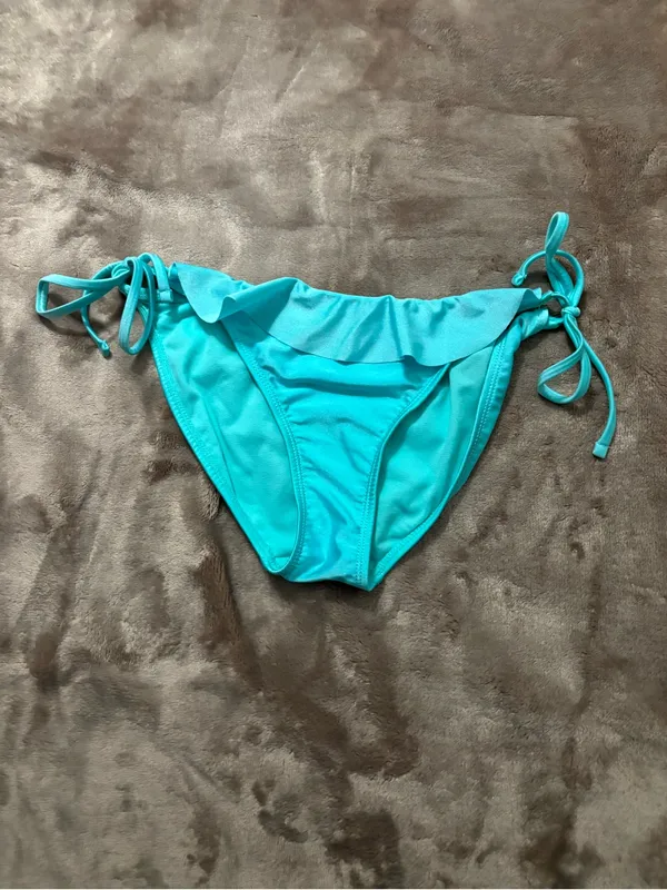 No Boundaries Bikini Bottoms Women’s Size M Turquoise Swim Bikini Bottoms - Image 3