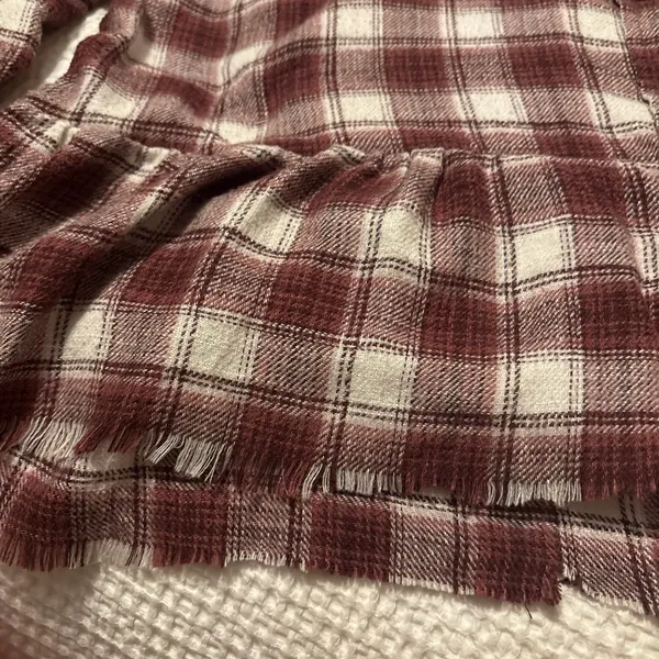 American Eagle, red and white flannel shirt - Image 3