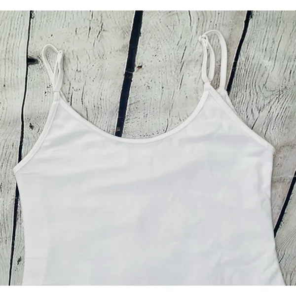 White Pearlescent Sequin Tank Top - Image 9