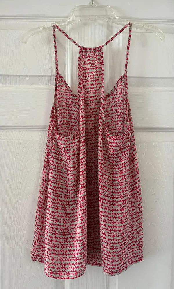 Collective Concepts Red, Pink & Teal Lurline Racerback Top - size medium - Image 4