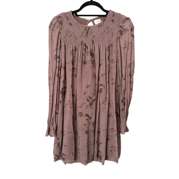 ARITZIA Wilfred Eden Floral Boho Dress Brown‎ Sz Small - Image 2