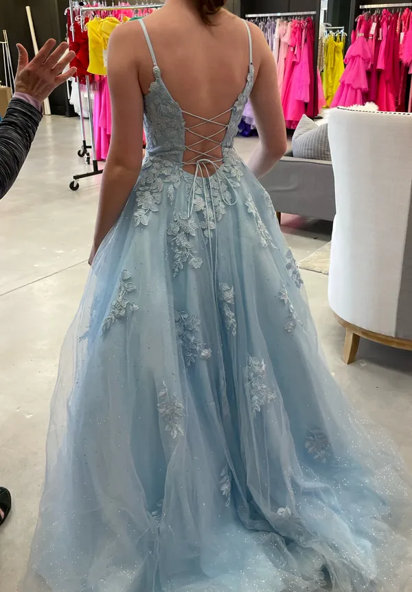 Amarra Prom Dress Blue Size 2 - Image 3