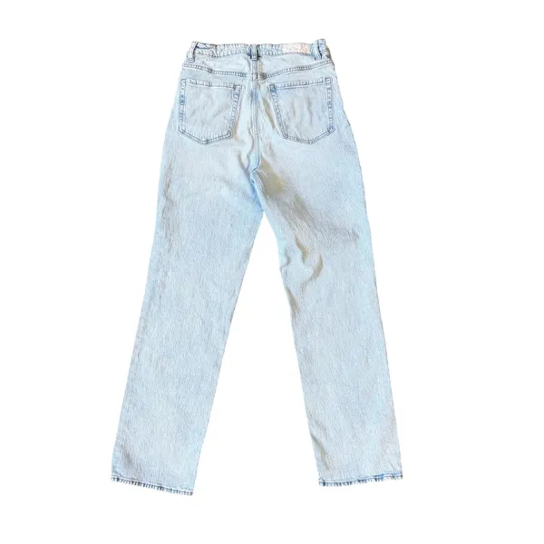 PACSUN 90s Boyfriend Jeans Women's 30 Light Wash High Rise Straight Leg Stretch - Image 4