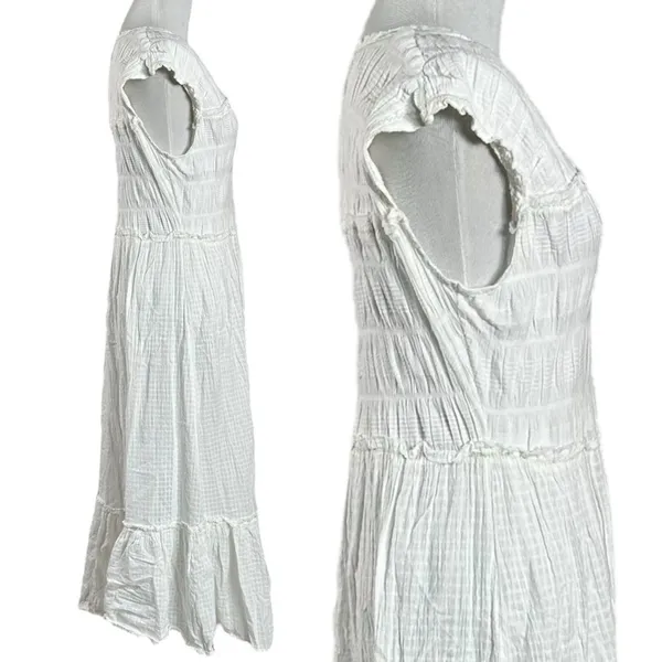 Free People Ethereal Cottage Desert Dazed Midi Dress Maxi Top Ivory Small Boho - Image 7