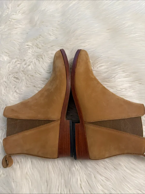 Nisolo Tan Chelsea Ankle Boots in Suede size 8 excellent condition see all photo - Image 7