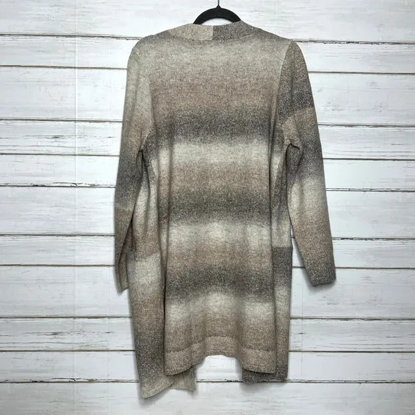 Maurices Neutral Ombre Open Front Cardigan Sweater Size Large - Image 2