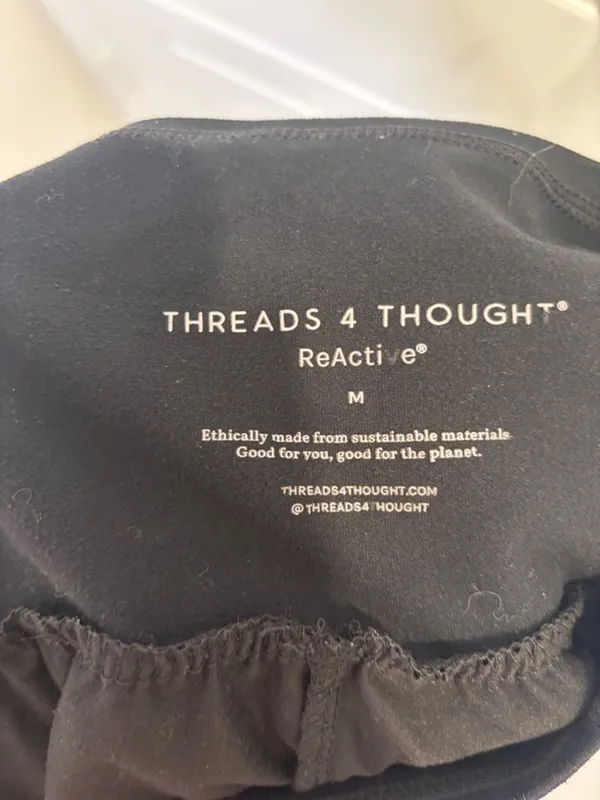 Threads 4 Thought Black Jogger Pants High Rise Lounge Athleisure Medium - Image 2