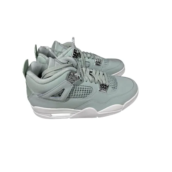Nike Air Jordan 4 Retro Seafoam Green Metallic Silver Sz 11.5 W / 10 M NEW - Image 8