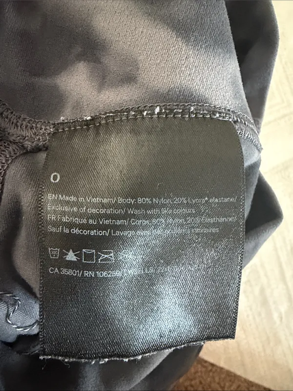Lululemon Women’s Size 0 Gray Black Tie Dye Splatter High Rise Leggings - Image 7