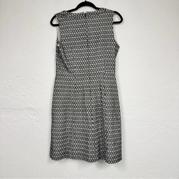 J Crew Blue White Contrast Eyelet Fit Flare Mini Dress Womens 10 Preppy Classic - Image 13