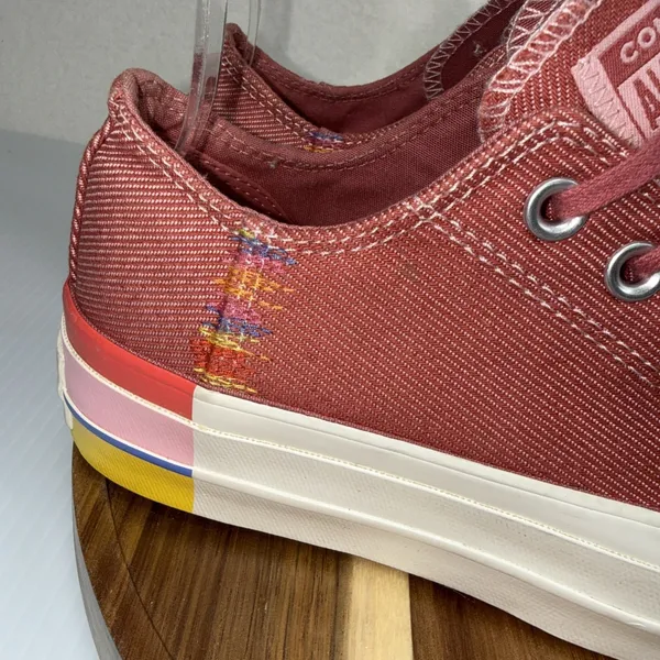 Converse Chuck Taylor All Star Lift OX Women's Shoe Pink Rainbow 564559C Size 7 - Image 3