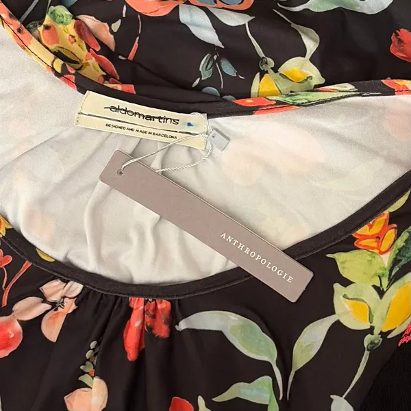 NWT!! Anthropologie ALDOMARTINS Catalonia Floral Paisley Maxi Dress Medium‎ - Image 11