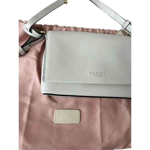 Radley London Pearl white leather crossbody with dust bag - Image 6