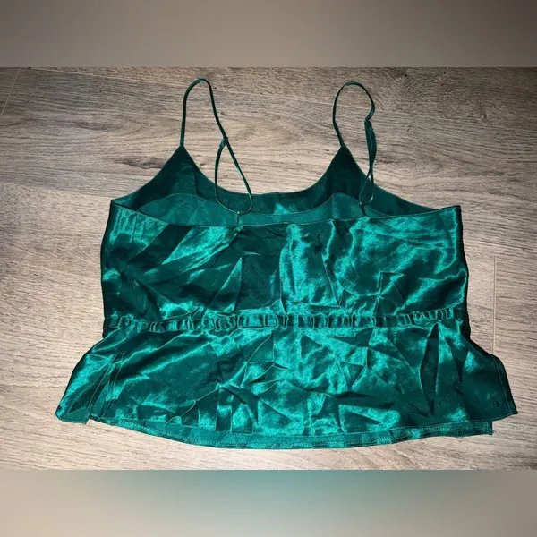 Frederick’s of Hollywood Dark Silky Green tank top M - Image 8