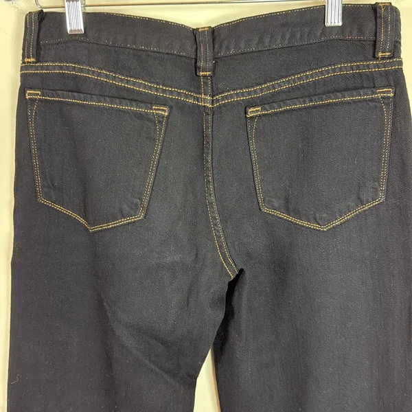 J Brand Women’s Wide Leg Flare Jeans Black W/ Contrasting Stitching Size 27‎ - Image 10