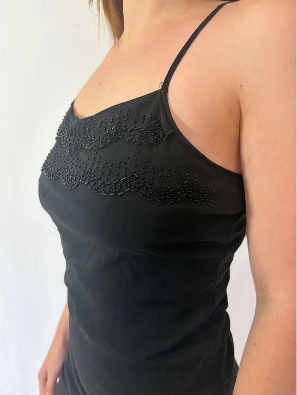 Vintage Y2K The Limited Mesh Beaded Going Out Cami Top - Image 5