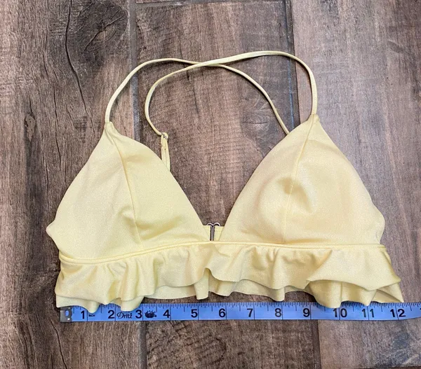 H&M Yellow Triangle Bikini Top - Image 8