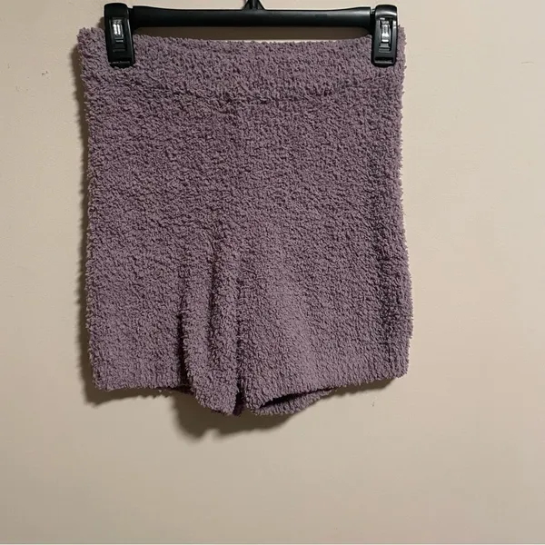 Aritzia The Group Babaton Retrea Fuzzy Lounge Short Purple- Size Small - Image 3