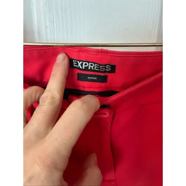 Express red pants editors size 2R office wear - Image 2