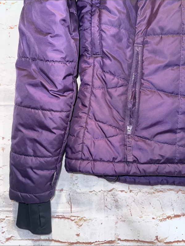 Columbia Women Purple Insulated Jacket soft shell full zip front pockets ski XS - Image 3