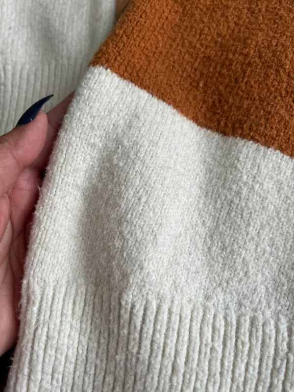 Women Crew Neck Striped Pullover Neapolitan Sweater Super Soft Medium - Image 6