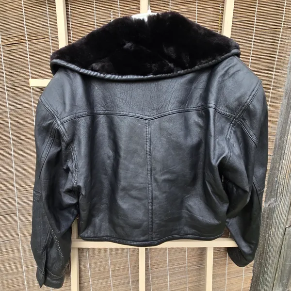 VTG Michael Joseph 🇺🇸 Made Fur&Leather Jacket, M Black Size M - Image 10