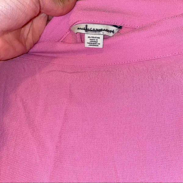 American Eagle Outfitters Midi Tie-Up Pink Wrap Skirt 🆕 XL - Image 3