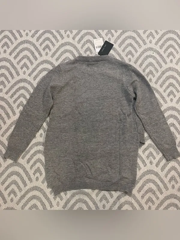 ZARA WOMAN Grey High-Low Knit Sweater NWT - Image 5