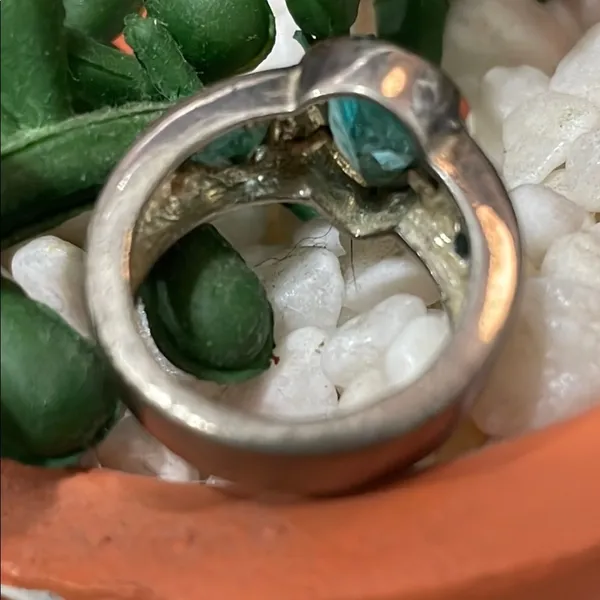💍💍💍2/40💍💍💍Silver Ring with Blue Gemstones - Image 3