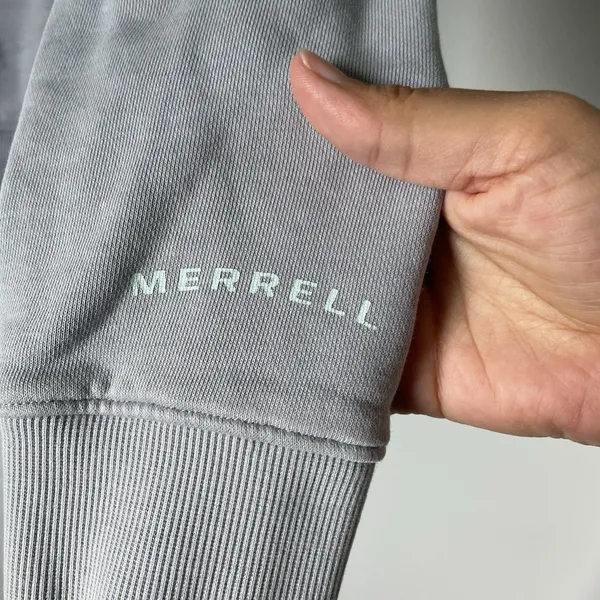 Merrell 'Hike On Since 1981' Hoodie Sweatshirt Gorpcore Blue Women's Size Medium - Image 7
