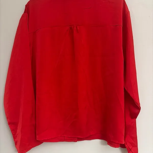 No boundaries New! Red Satin Heart Pocket Women's Pajama Set size L - Image 6